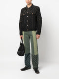 Moon-Print Denim Jacket