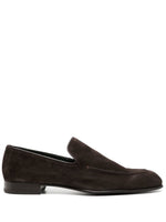 Pointed-Toe Suede Loafers