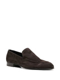Pointed-Toe Suede Loafers