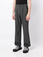 Mid-Rise Touch-Strap Trousers