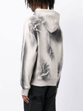 Abstract-Print Cotton Hoodie