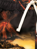 Graphic-Print Swim Shorts