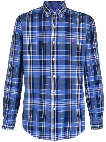 Check-Print Long-Sleeve Shirt