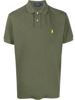 Embroidered-Logo Short-Sleeved Polo Shirt