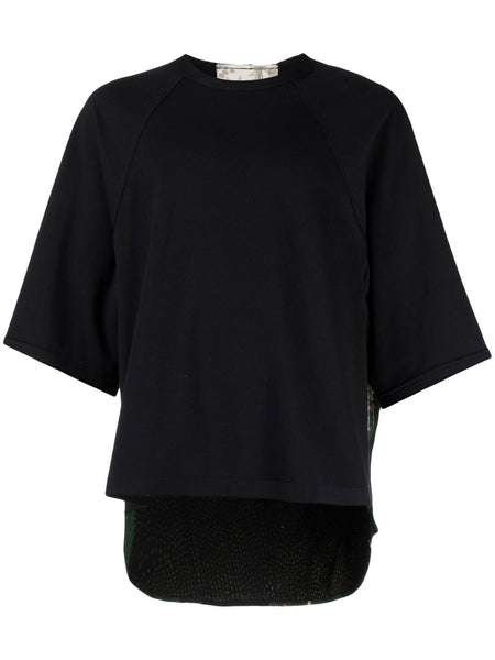 Floral Embroidery Cotton T-Shirt
