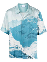 Abstract-Print Short-Sleeve Shirt