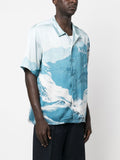 Abstract-Print Short-Sleeve Shirt