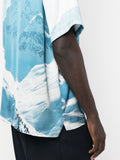 Abstract-Print Short-Sleeve Shirt