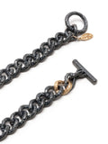 18Kt Yellow Gold Hammered Chain Bracelet