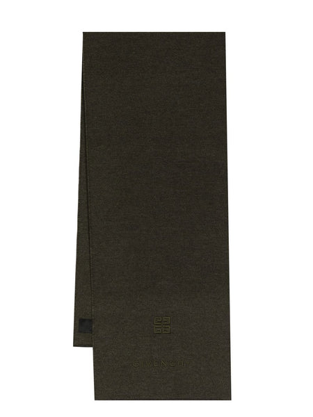 Embroidered-Logo Scarf