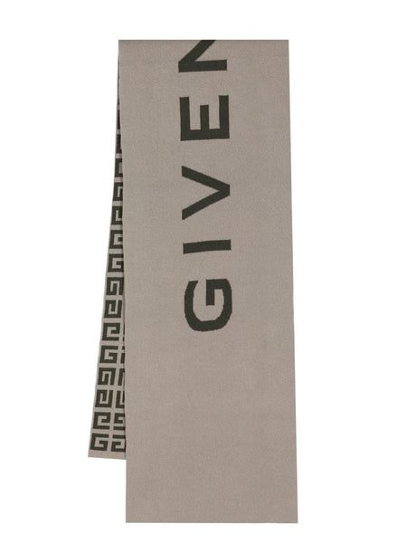 Reversible Logo-Intarsia Scarf