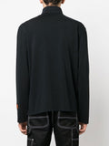 Hpny Embroidered-Logo Roll-Neck Top