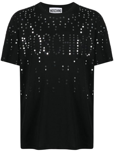 Embellished-Logo Cotton T-Shirt
