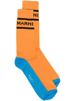 Intarsia-Knit Logo Ankle Socks