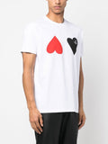Heart-Print Cotton T-Shirt