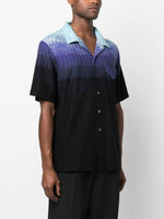 Zigzag-Pattern Short-Sleeve Shirt