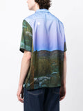 Landscape Print Short-Sleeve Shirt