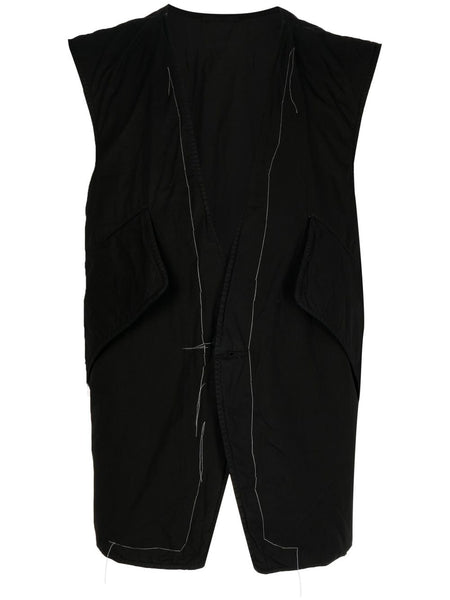 Stitch-Detail V-Neck Gilet