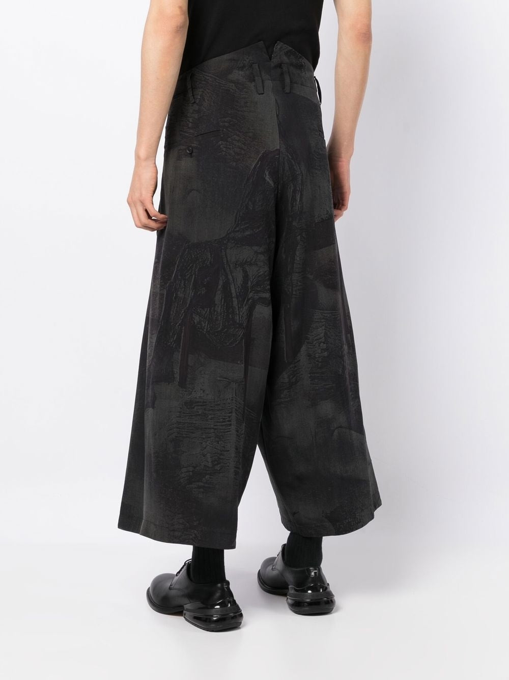 Cropped Wide-Leg Trousers