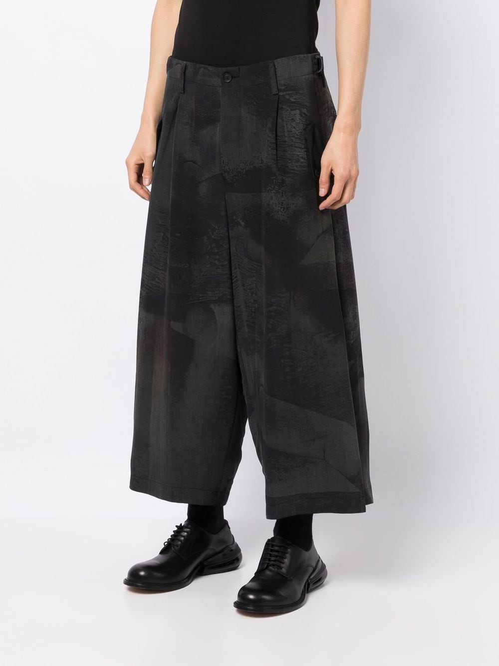 Cropped Wide-Leg Trousers