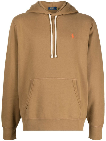 Embroidered-Logo Hoodie