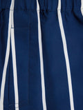 Stripe-Print Silk Shorts