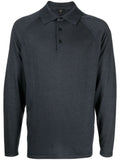 Long Sleeve Cashmere Polo Shirt