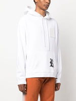 Logo Patch Ripped Hoodie