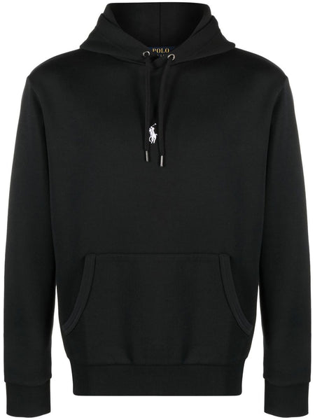 Embroidered Logo Drawstring Hoodie