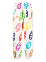 Motif-Print Track Pants