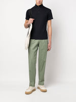 Spread-Collar Polo Shirt
