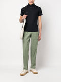 Spread-Collar Polo Shirt