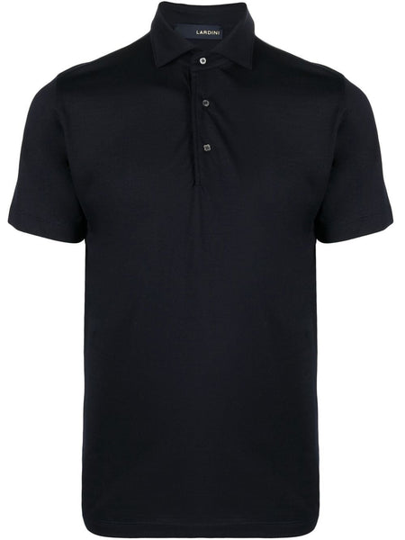 Spread-Collar Polo Shirt