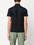 Spread-Collar Polo Shirt