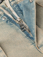 Strap-Design Slim-Fit Jeans