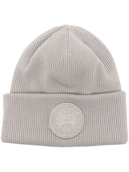 Logo-Patch Ribbed-Knit Beanie