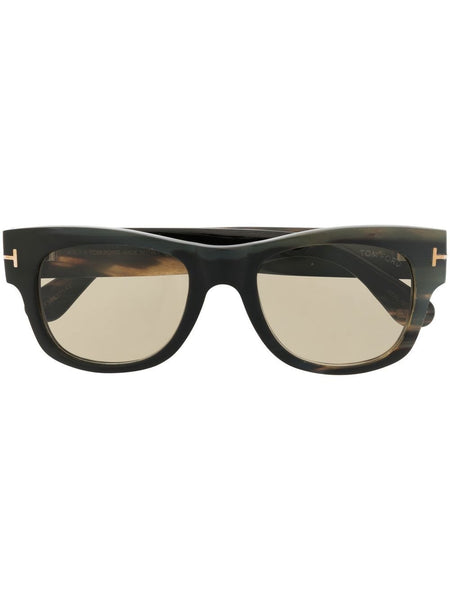 Tortoiseshell Square-Frame Glasses