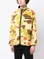 Camouflage Print Reversible Fleece Jacket