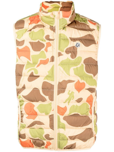 Camouflage-Pattern Padded Gilet