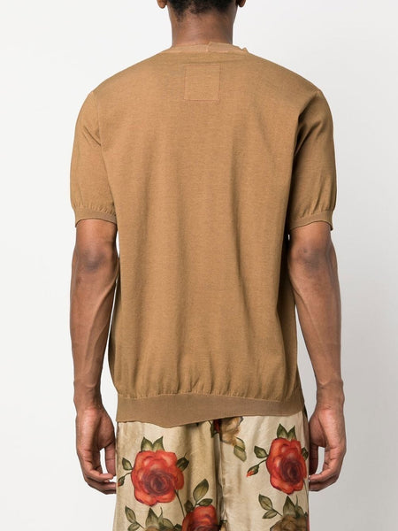 Short-Sleeve Knitted T-Shirt
