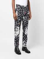 Planets And Numbers Print Trousers