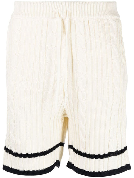 Knitted Stripe-Detail Shorts