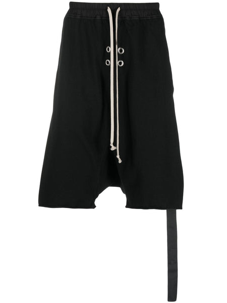 Drop-Crotch Cotton Shorts