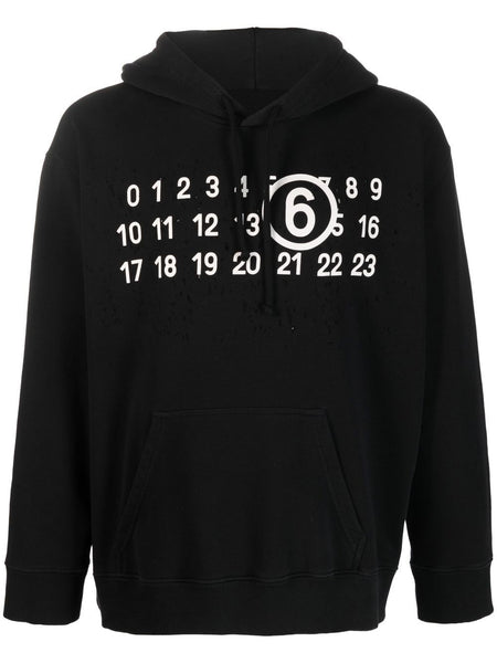 Logo-Print Detail Hoodie