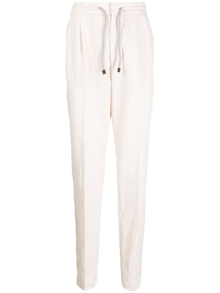 Straight-Leg Elasticated Trousers
