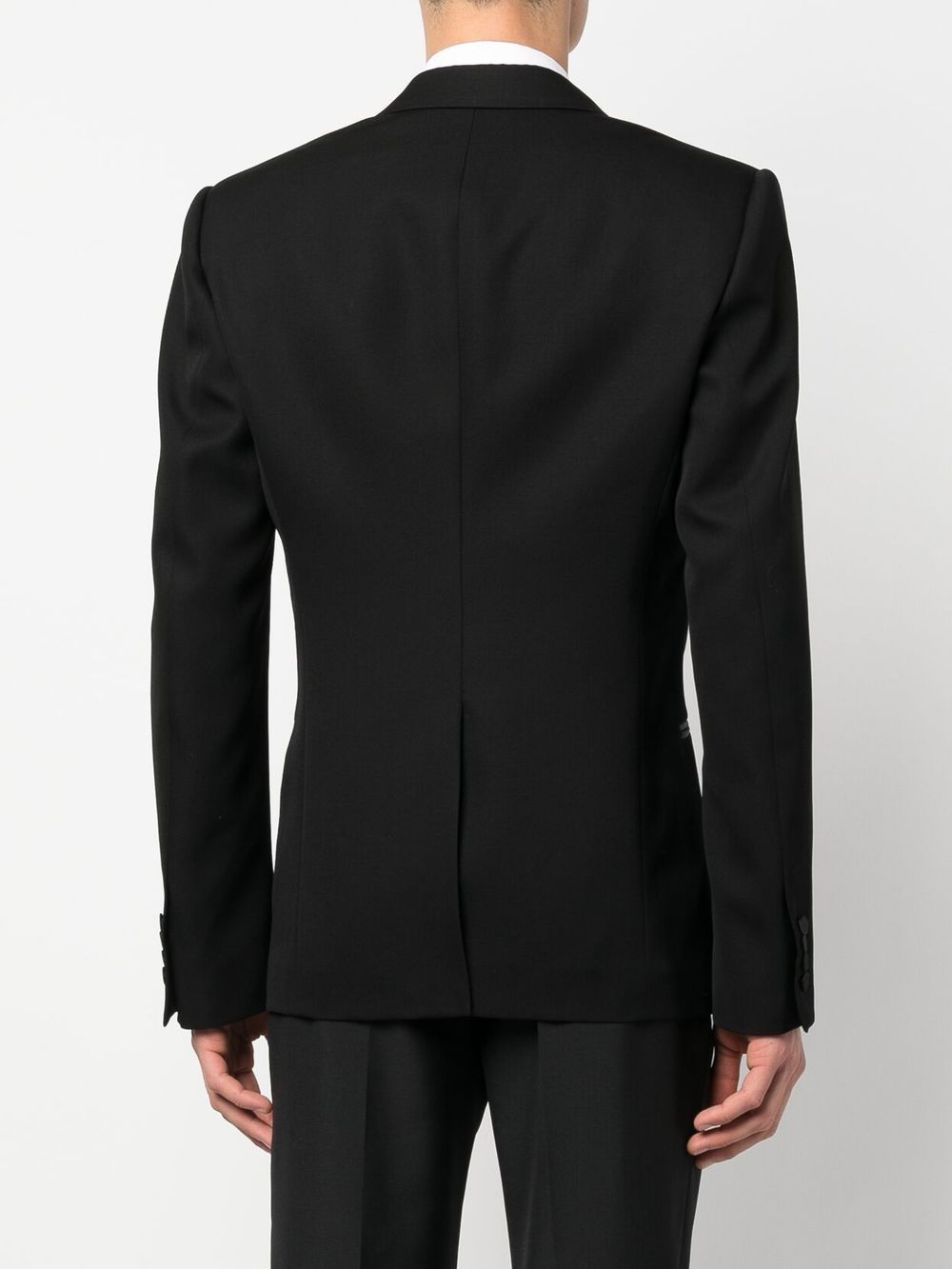 Double-Breasted Silk Blazer