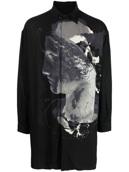 Graphic-Print Long-Sleeve Shirt