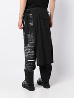 Overlapping-Panel Straight-Leg Trousers