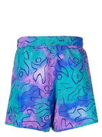 Abstract-Print Swim Shorts
