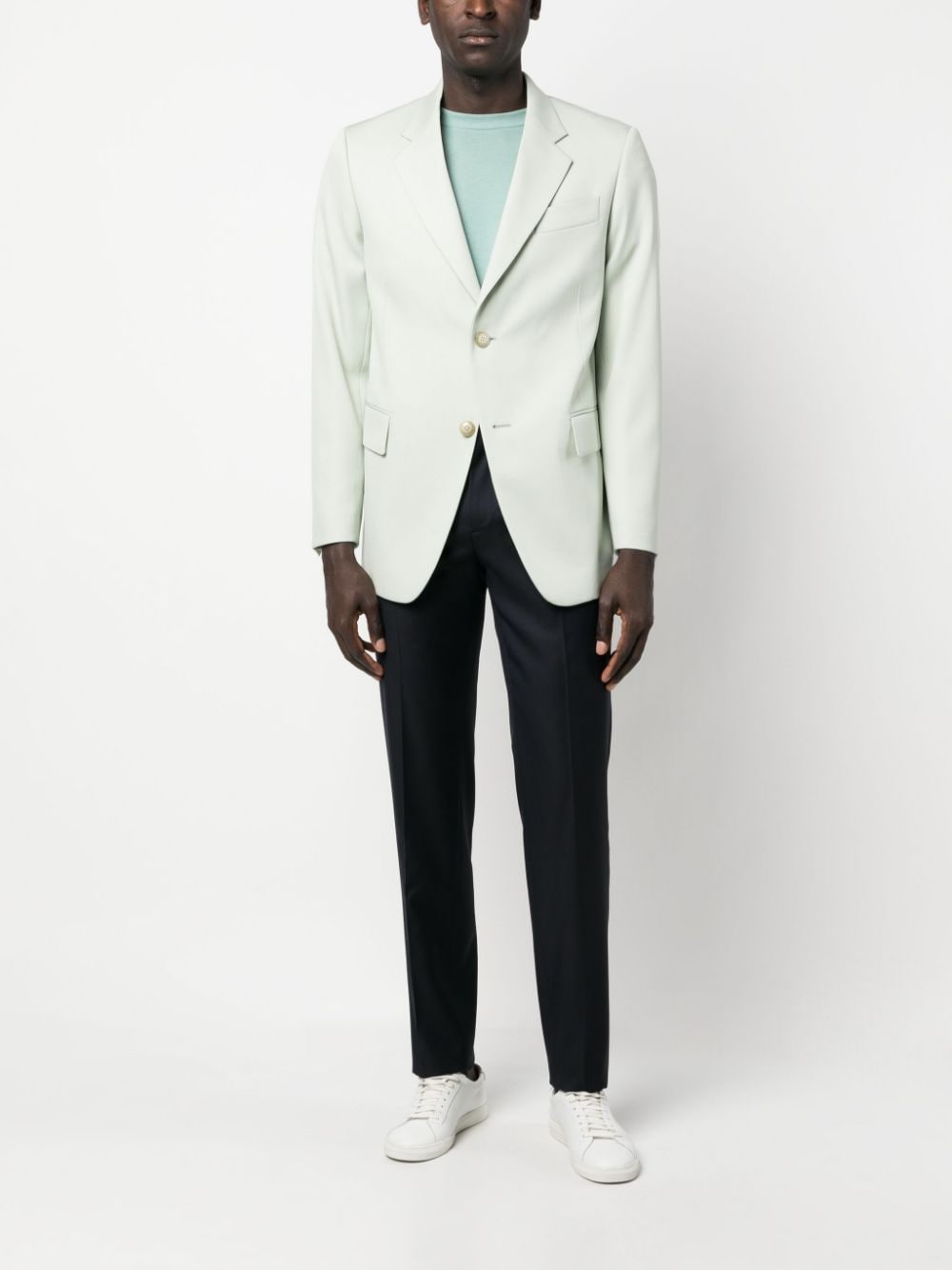 Single-Breasted Wool Blazer